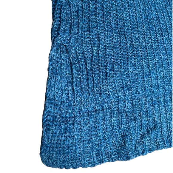 Faded Glory Aqua Baltic Sea Shawl Collar High Low Womens Sweater Size XL (16-18) - Picture 14 of 16